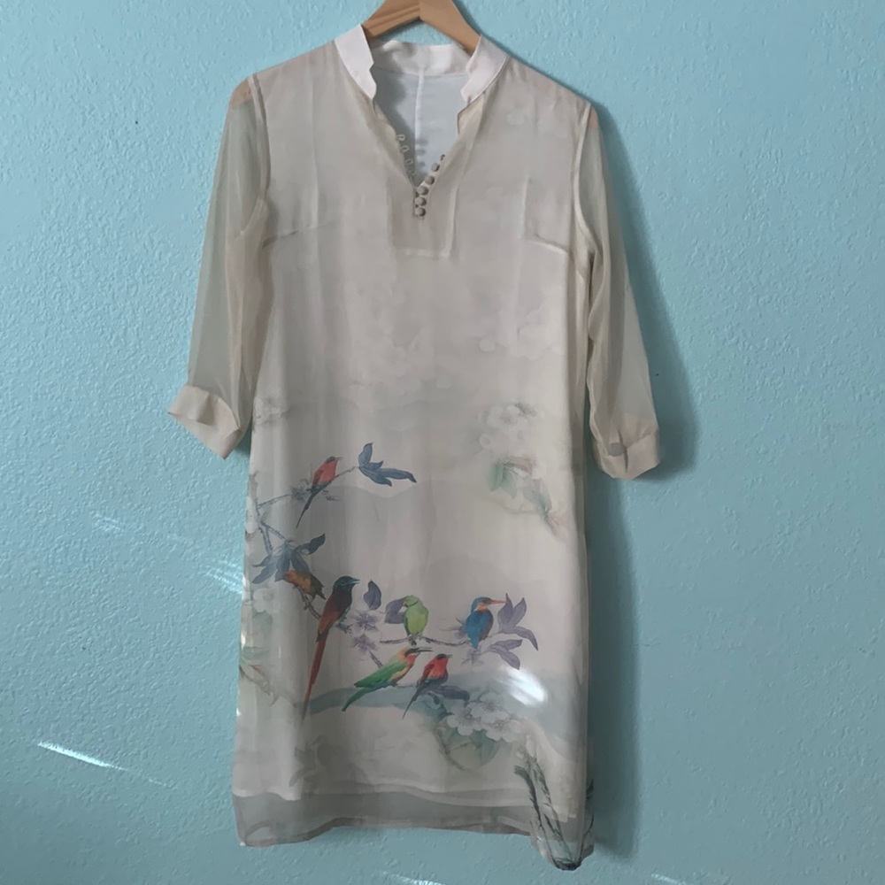 100% silk dress
